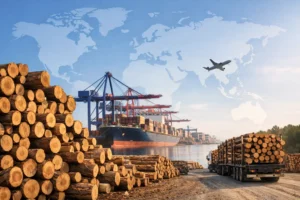 Mercado global da madeira em movimento