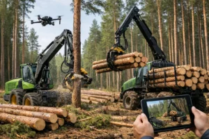 Tecnologia para colheita florestal em foco