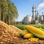 Biomassa de eucalipto para etanol de milho
