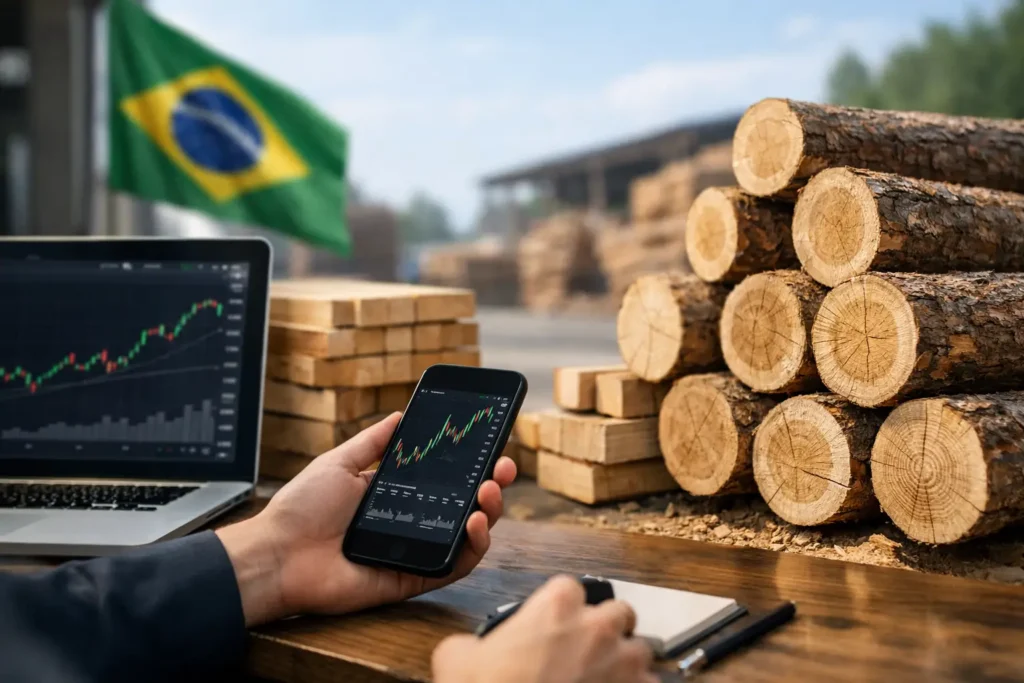 Como acompanhar cotações da madeira no Brasil