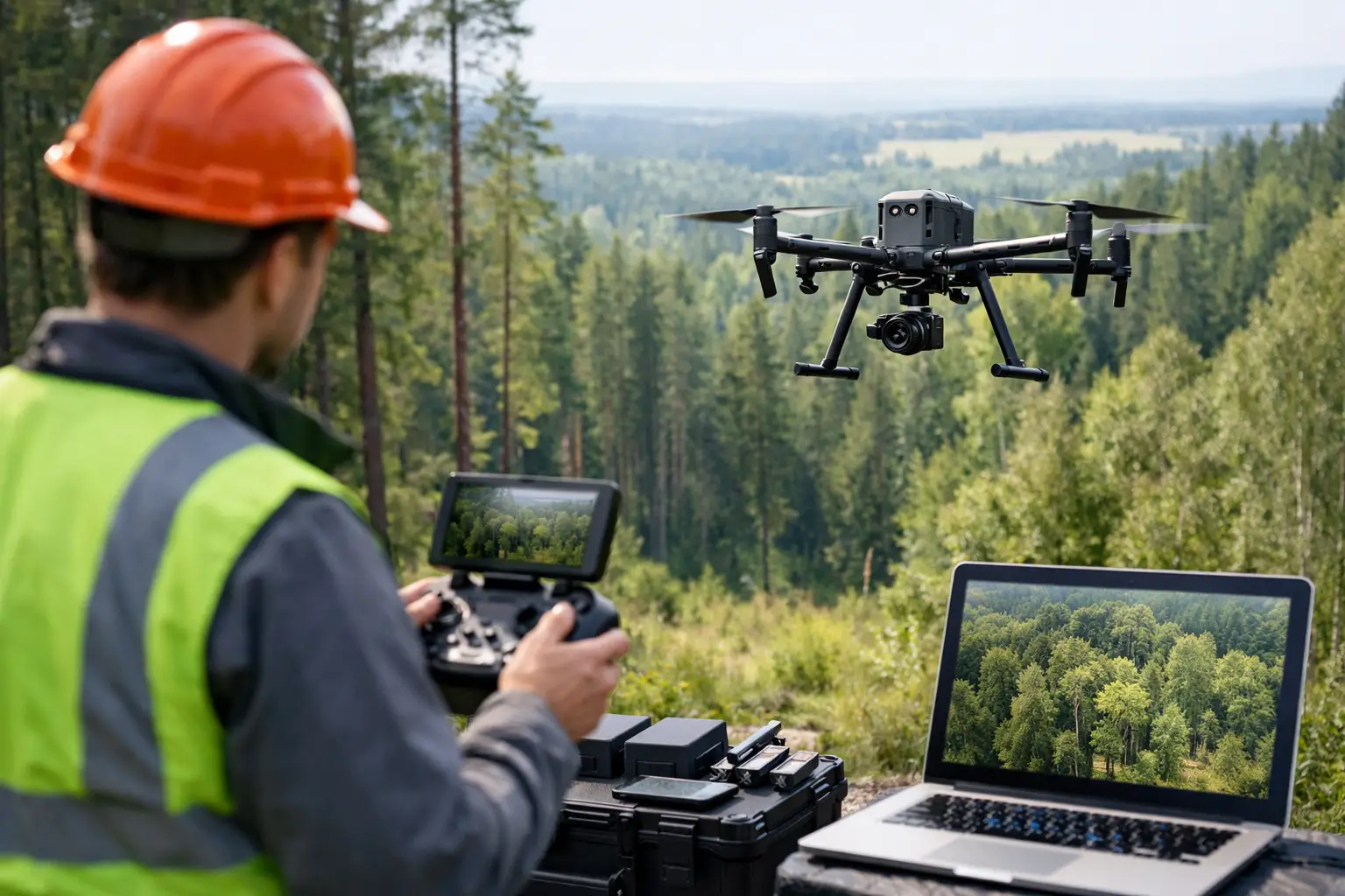 Review de drones para inventário florestal