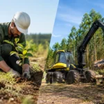 Silvicultura manual versus mecanizada: qual escolher?